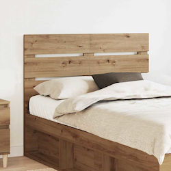 vidaXL Wooden Brown Bed Headboard 138x100cm