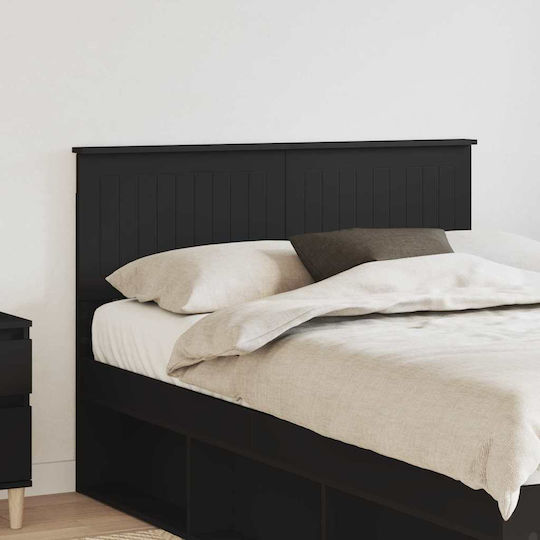 vidaXL Wooden Bed Headboard Black 138x90cm