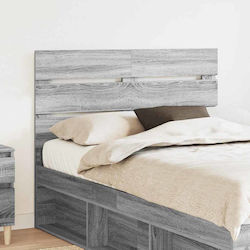 vidaXL Wooden Bed Headboard Gray 138x100cm