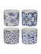 Iliadis Ceramic Blue Plant Pot 13x13x12cm