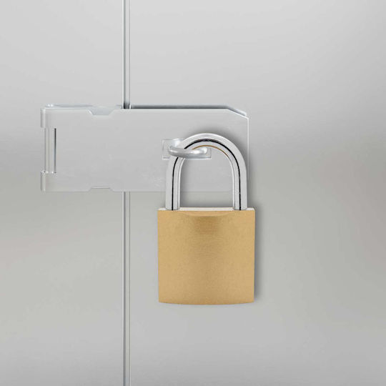 vidaXL Brass Padlock Horseshoe With Key 43mm 2 Pieces