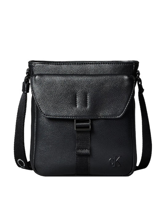 Strap Men's Shoulder / Crossbody Bag Black