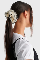 Scrunchie Μαλλιών Πουά Μπεζ Συλλογή Ανοιξη 26