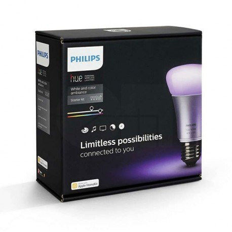 Philips Умна Крушка Hue White And Color Ambiance LED 10W за Цокъл E27 Студено Бяло