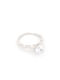 Single Stone Ring Silver with Zircon