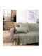 Teoran Rieti Ριχτάρι Τριθέσιου Καναπέ Chenille 180x300εκ. Πράσινο