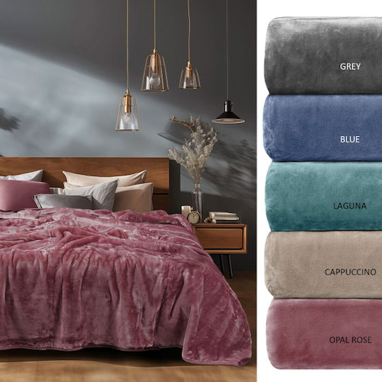 Adam Home 700 Velvet Blanket Double 220x240cm Blue
