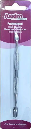 Assim Professional Cuticule Pusher Dublu Instrument Pentru Îngrijirea Unghiilor