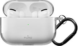 Puro Калъф Силиконов С Кука В Розов Цвят За Apple AirPods Pro 3