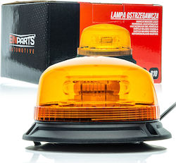 Einparts Far Auto LED 12 / 24V Impermeabil 10cm cu Iluminare Portocalie