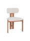 Karvo Dining Room Wooden Chairs Beige 2pcs 57x50x79cm