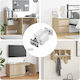 Vidaxl Hanging Closet Bracket 261 Pieces White 70 x 48 x 19 mm