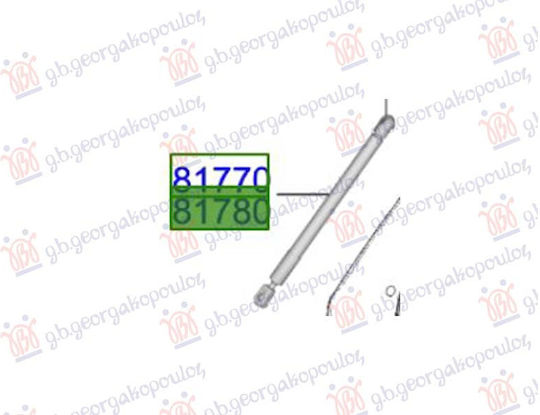 Trunk Shock Genuine Kia Picanto 24 81781-g6710 Right 1 Pc