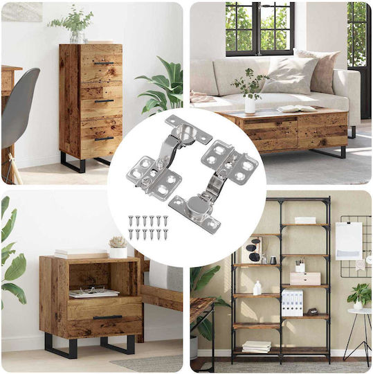 Vidaxl Άξονας 2 Pcs Νίκελ 85 X 52,5 X 9,5 Χιλ Σίδερο