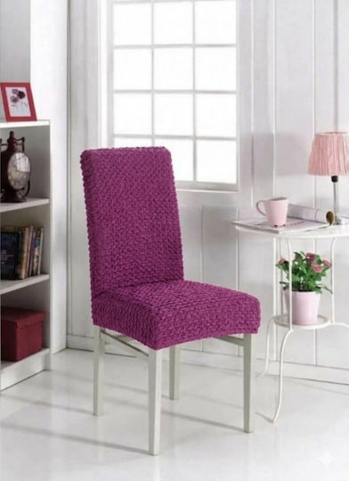 Kraft World Elastische Abdeckung Für Stuhl Lila 40cm
