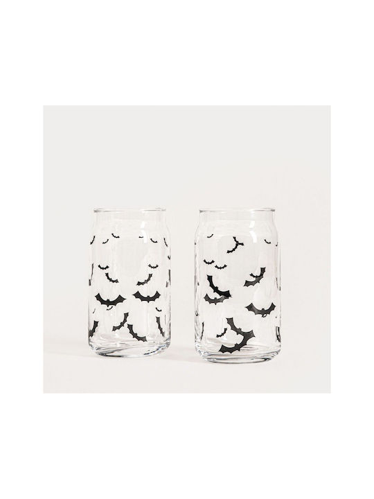 Homla Set Glasses Made of Glass in White Colour 320ml 2 Pieces