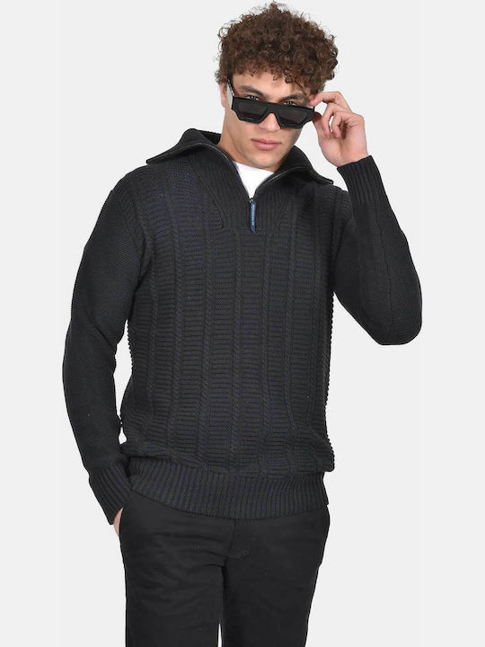 Berto Lucci Herrenblusen Schwarz