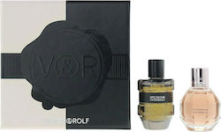 Set Viktor & Rolf Flowerbomb Eau De Parfum Pentru Femei 7 Ml + Spicebomb Eau De Toilette Pentru Bărbați 7 Ml Miniatură Set Viktor & Rolf Flowerbomb Eau De Parfum Pentru Femei 7 Ml + Spicebomb Eau De Toilette Pentru Bărbați 7 Ml Miniatură