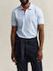 Contrast Pique Polo Μπλούζα Κοντομάνικη Lightblue