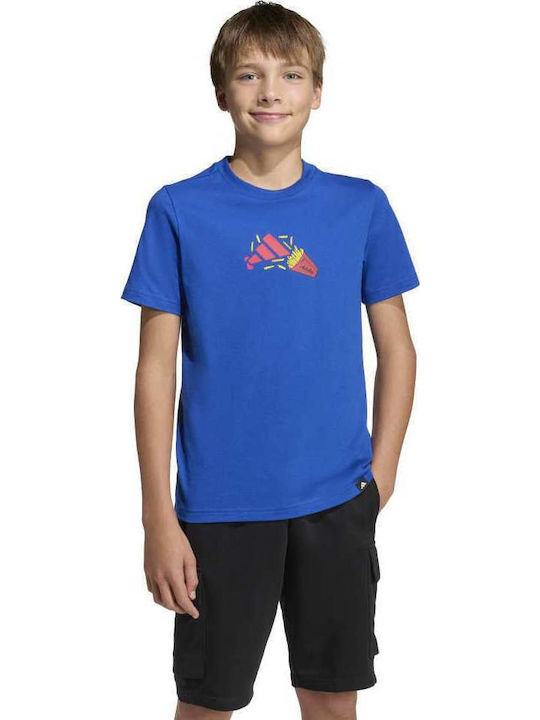 adidas Tricou Pentru Copii Albastru Food Pack G...