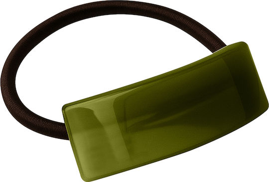 Elastic Casual Pentru Păr Curbat Moale Perlizat Verde Sober Sleeve