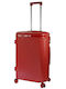 Forecast Forecast Medium Hard Suitcase Red with 4 Wheels Height 65cm