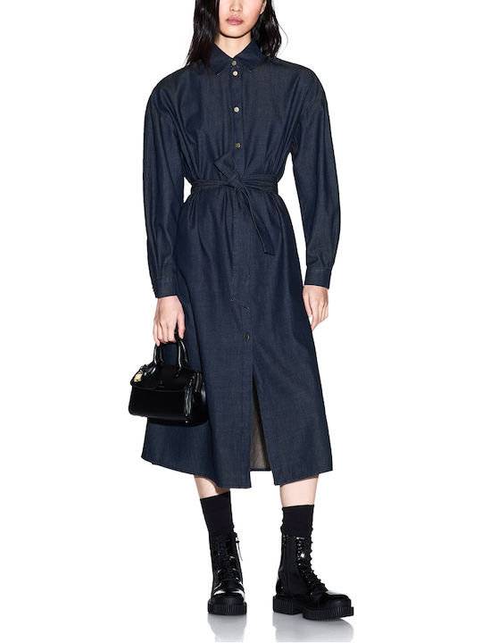 Armani Exchange Τζιν Φόρεμα All day Navy Μπλε