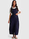 Summer Midi Blue Dress