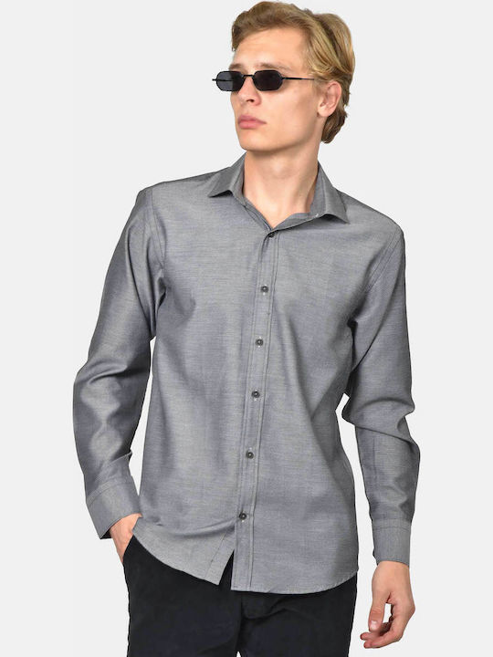 Long Sleeve Shirt in Regular Fit Grey