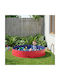 vidaXL Dog Pool 160cm Red 1 Piece