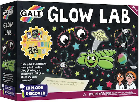 Galt Toys Discover Glow Lab Εκπαιδευτικό Παιχνίδι Πειράματα Μικροί Επιστήμονες για 8+ Ετών GLT-04867OS (EN)