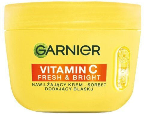 Garnier Vitamin C Fresh & Bright Light 48h Day Face Cream for Moisturizing & Brightening with Vitamin C & Niacinamide 85ml