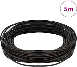 Vidaxl Șnur Din Piele Maro Închis Ø2 Mm X 5 M P...