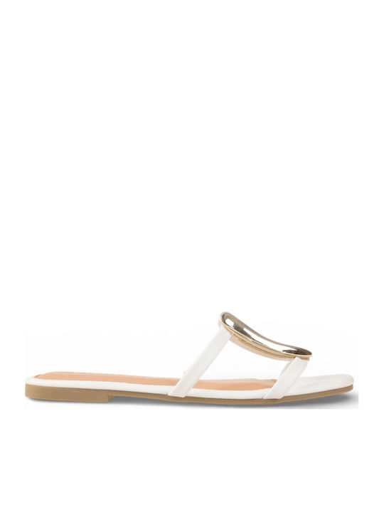 Women's Flat Sandals White