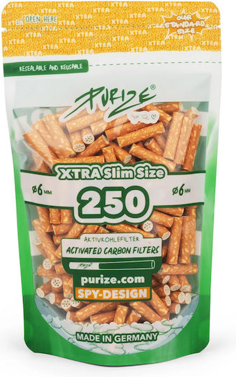 Purize Slim Aktivkohle Filter-Tipps 250 Stück