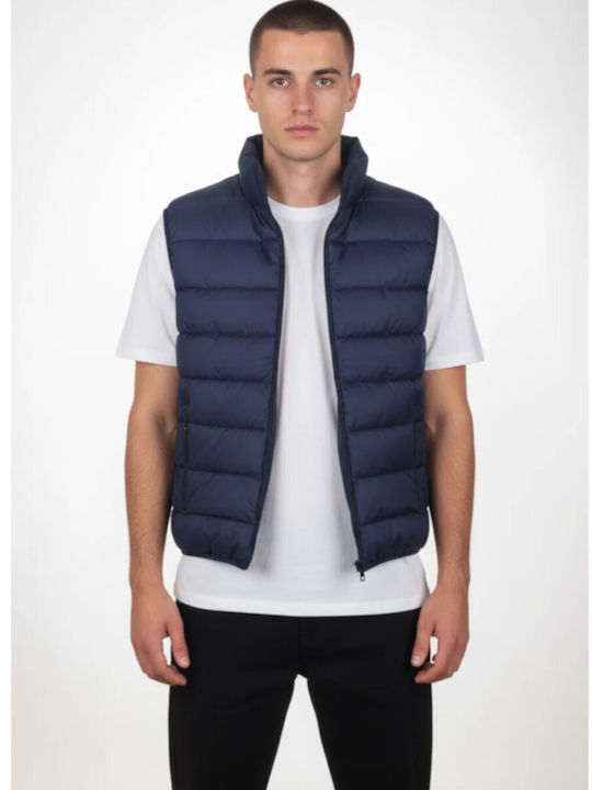 Paco & Co Ärmellose Herren Jacke Marineblau