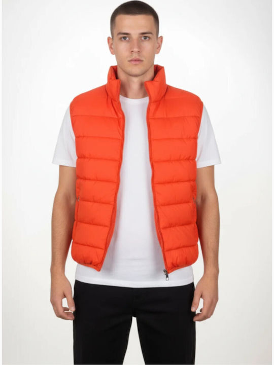 Paco & Co Ärmelloses Herren Jacke Orange