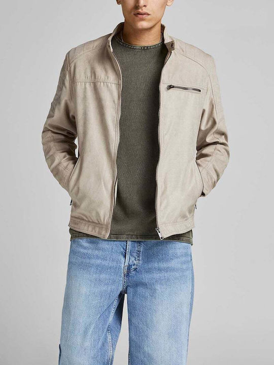 Jack & Jones Jacket from Synthetic Leather Bike...