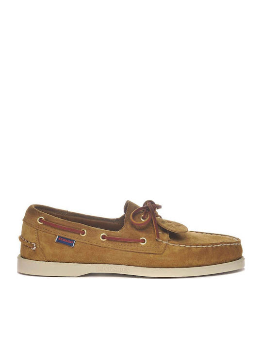 Sebago Portland Men's Moccasins in Yellow Colour