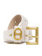 Leather Women's Belt Beige