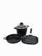 Antik Ars Set Vase de Gătit din Aluminiu cu Acoperire Antiaderentă 3 Piese