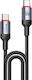 Datenkabel Type-C Zu Type-C 60w 3a 480mbps Nylon Yesido Schwarzes