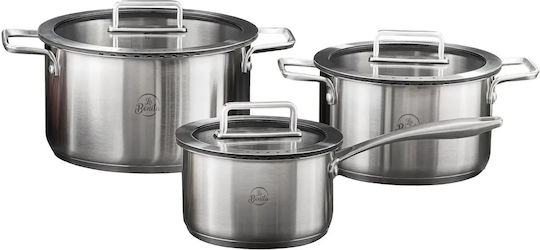 La Bonita Stainless Steel Pots Set 6 Pieces