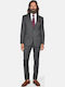Winter Men's Suit with Slim Fit Grey