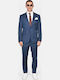 Winter Men's Suit with Slim Fit Blue