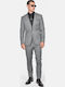 Winter Men's Suit with Slim Fit Grey
