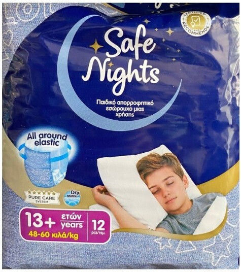 MEGA Diaper Pants Safe Nights for 48-60kg 12 Pieces