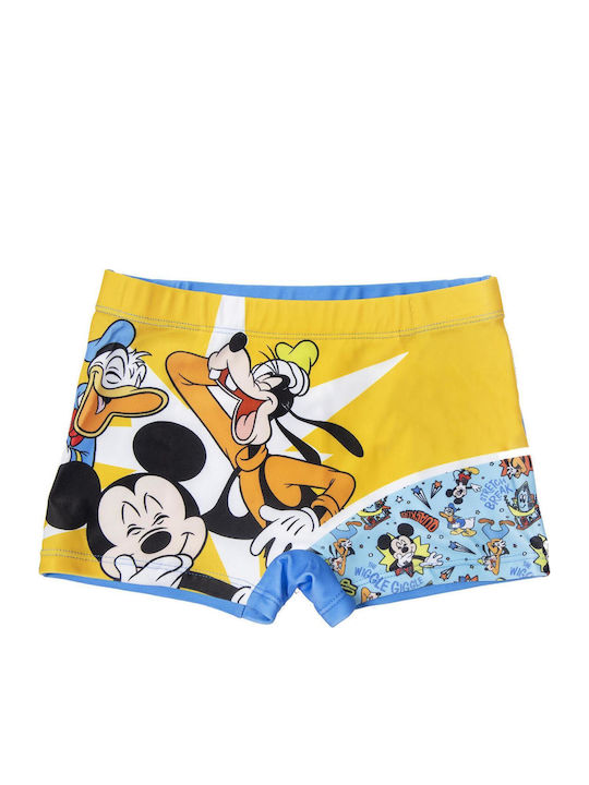 Superheroes Mickey Kids Swimwear Swim Shorts Yellow