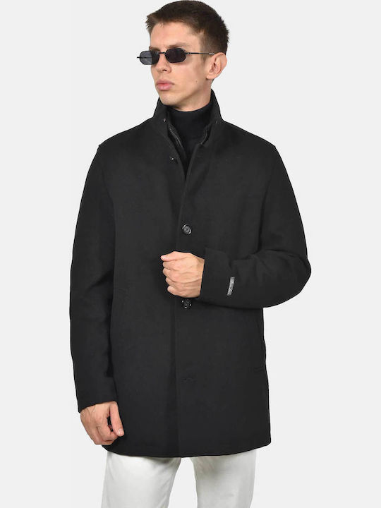 Мъжко Палто Черно
