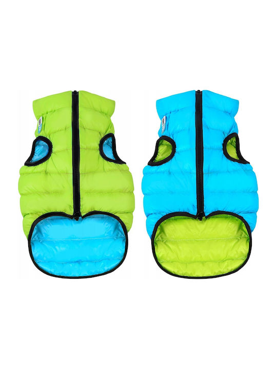 Doggy Dolly L 65 Wasserdicht Airyvest Doppelter Seite Offenes Grün + Blau